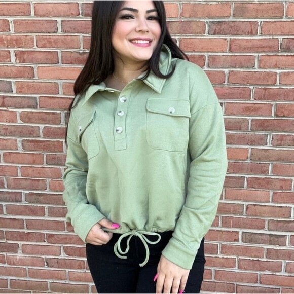 White Birch Black Label 90% cotton sage green hooded sweatshirt, size XL - Picture 4 of 9